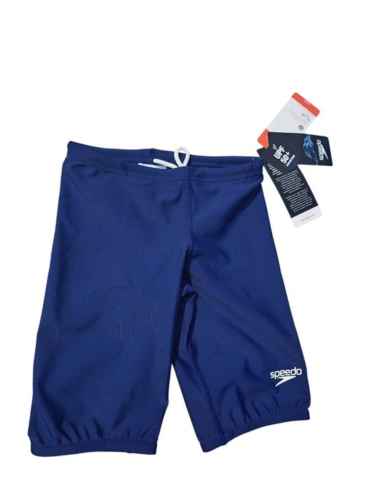 Speedo Other - New Speedo Boys UPF 50+ Jammer Swim Shorts Size 6 Chlorine-Resistant Navy Blue